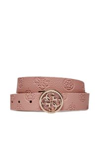 Guess Pasek Damski Izzy (JG) Belts BW9072 P4130 Różowy. Kolor: różowy. Materiał: skóra
