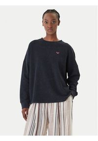 Roxy Bluzka Eastside Midweight ERJKT04381 Czarny Boxy Fit. Kolor: czarny. Materiał: bawełna, syntetyk #4