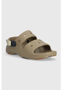 Crocs sandały Classic All Terain Sandal męskie kolor brązowy 207711 207711.2F9-2F9. Kolor: brązowy. Materiał: materiał, guma. Wzór: gładki #2