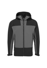 CRAGHOPPERS - Męska Kurtka Soft Shell Expert Active Contrast Z Kapturem. Typ kołnierza: kaptur. Kolor: czarny, szary, wielokolorowy. Materiał: softshell. Sport: turystyka piesza