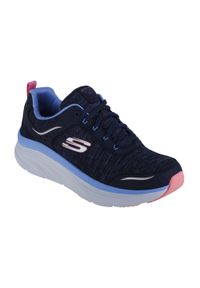 skechers - Buty sportowe Sneakersy damskie, Skechers D'Lux Walker-Cool Groove. Kolor: niebieski. Sport: turystyka piesza