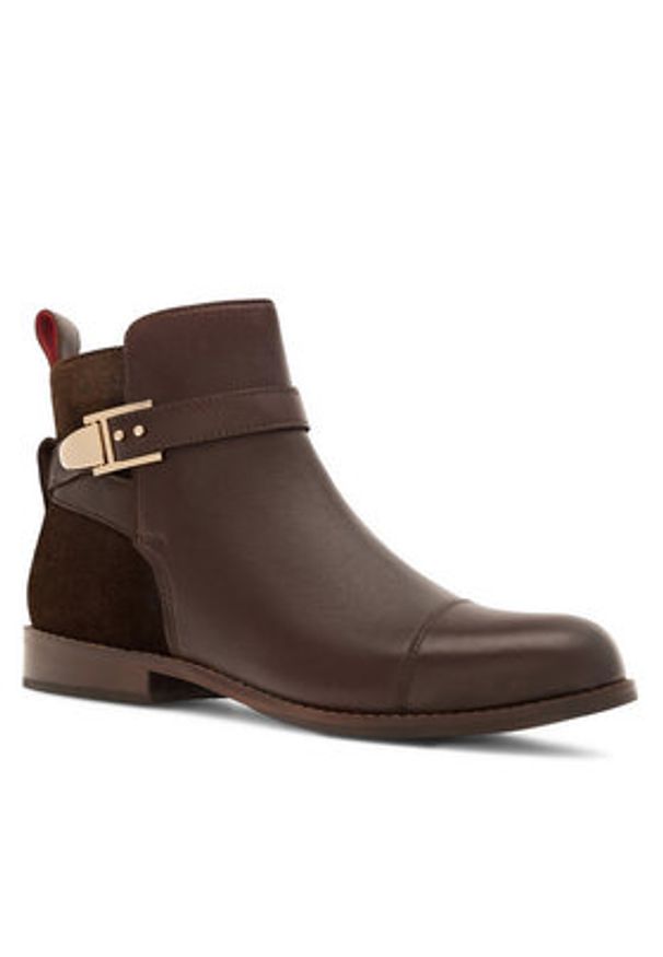 Sergio Bardi Botki WI08-CHLOE(552)-21-SB Brązowy. Kolor: brązowy. Materiał: skóra