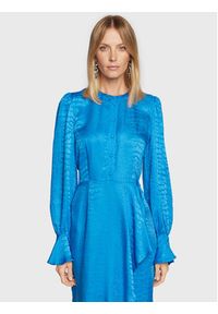 TwinSet - TWINSET Sukienka koszulowa 222TT2122 Niebieski Regular Fit. Kolor: niebieski. Materiał: wiskoza. Typ sukienki: koszulowe #4