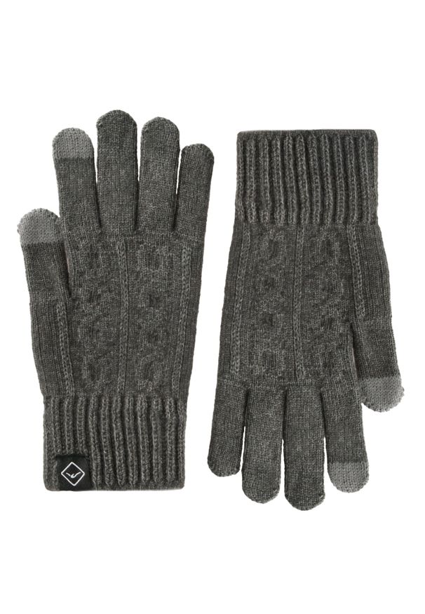 Volcano - Dzianinowe rękawiczki H-HARRY. Materiał: dzianina. Wzór: ze splotem. Sezon: zima. Styl: klasyczny, casual