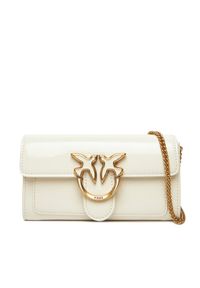 Pinko - PINKO Torebka Love One Wallet C PE25 PLTT 100062 A1UV Biały. Kolor: biały. Materiał: skórzane