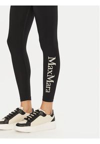 Max Mara Leisure Legginsy Fuoco 2426336048 Czarny Slim Fit. Kolor: czarny. Materiał: syntetyk #4