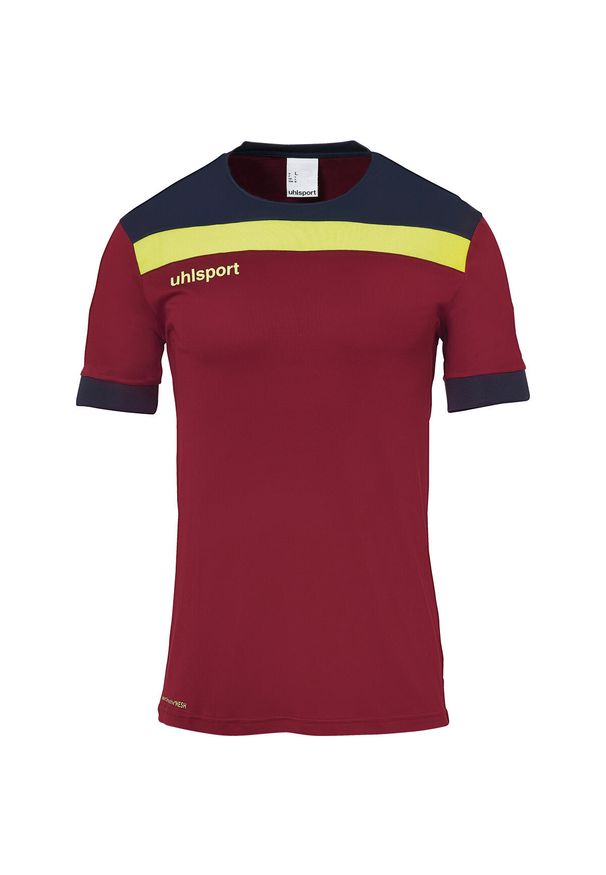 UHLSPORT - Polo Uhlsport Offense 23. Typ kołnierza: polo. Kolor: czerwony, niebieski, różowy, wielokolorowy. Materiał: materiał. Sport: piłka nożna