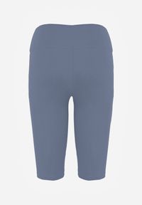 Born2be - Jasnoniebieskie Szorty Kolarki z Wysokim Stanem i Modelującym Pasem Toadgrass. Stan: podwyższony. Kolor: niebieski. Styl: elegancki #3