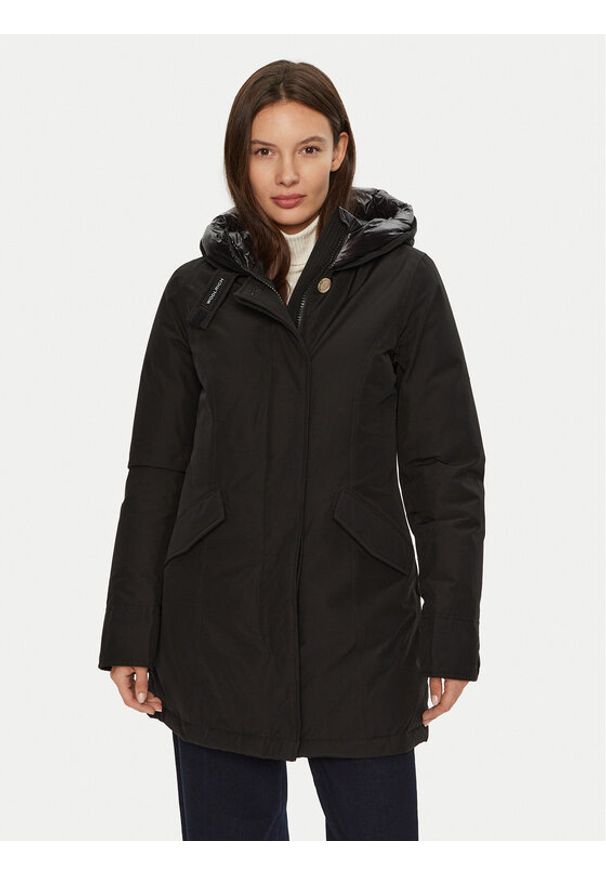 Woolrich Kurtka puchowa Arctic CFWWOU0580FRUT0001 Czarny Regular Fit. Kolor: czarny. Materiał: syntetyk, bawełna