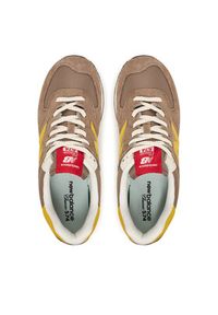 New Balance Sneakersy U574BYW Brązowy. Kolor: brązowy. Materiał: skóra, zamsz. Model: New Balance 574 #3
