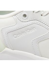 Calvin Klein Sneakersy Flexi Runner Lace Up HW0HW01215 Biały. Kolor: biały. Materiał: skóra
