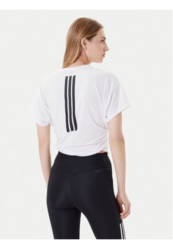 Adidas - adidas T-Shirt Power JX1194 Biały Regular Fit. Kolor: biały. Materiał: syntetyk