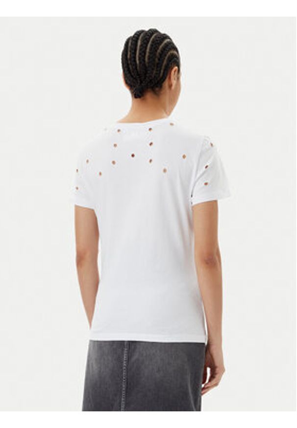Silvian Heach T-Shirt GPP25070TS Biały Regular Fit. Kolor: biały. Materiał: bawełna