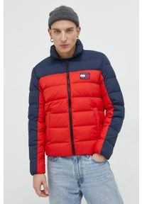 Tommy Jeans kurtka puchowa męska kolor czerwony zimowa. Kolor: czerwony. Materiał: puch. Sezon: zima #2