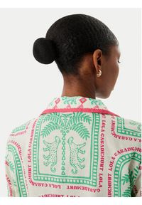 LOLA CASADEMUNT Sukienka letnia LS2616074 Kremowy Regular Fit. Kolor: kremowy. Materiał: bawełna. Sezon: lato #5