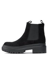 Pollini Sztyblety SA21204G0HTI0000 Czarny. Kolor: czarny. Materiał: zamsz, skóra