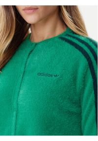 Adidas - adidas Kardigan Fluffy JW5177 Zielony Regular Fit. Kolor: zielony. Materiał: syntetyk #3