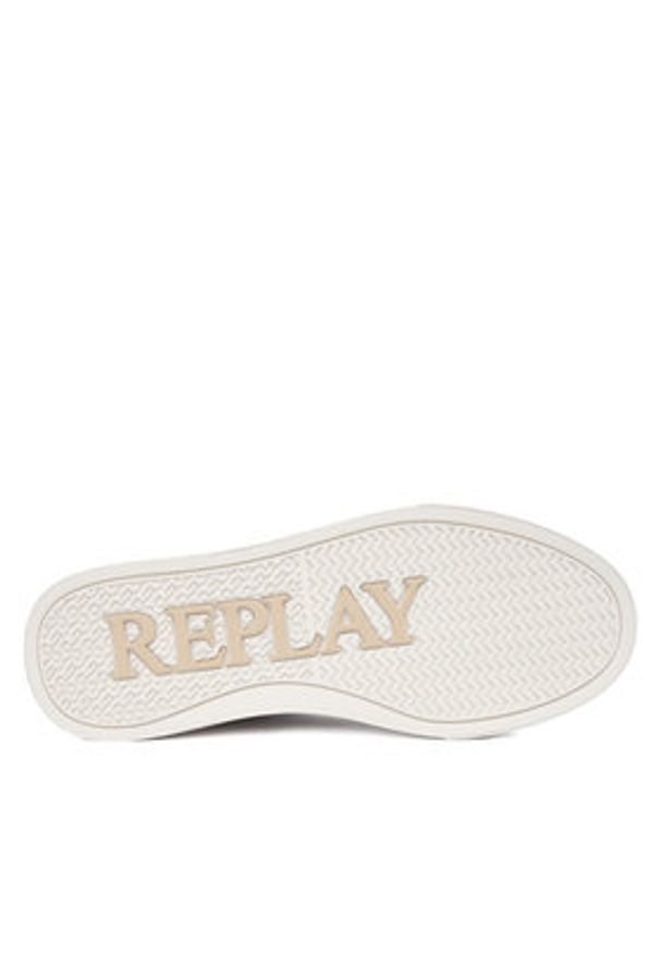 Replay - REPLAY Sneakersy GWZ7S .000.C0001L Biały. Kolor: biały. Materiał: skóra