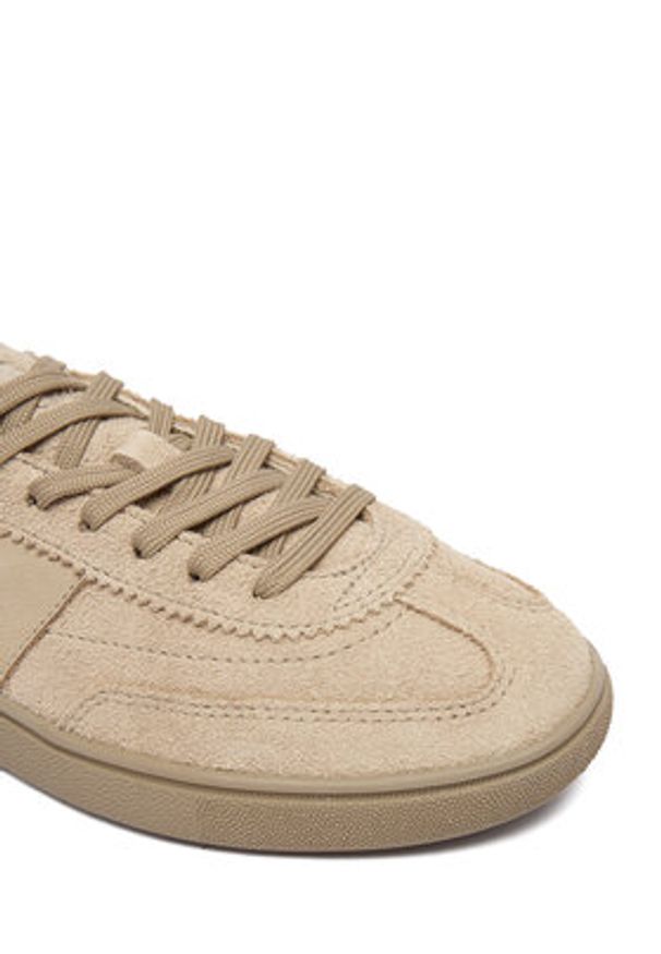 Polo Ralph Lauren Sneakersy 809P01617002 Beżowy. Kolor: beżowy. Materiał: skóra, zamsz
