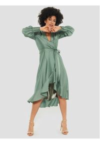 Swing Sukienka koktajlowa 5AE05800 Zielony Regular Fit. Kolor: zielony. Materiał: syntetyk. Styl: wizytowy #5
