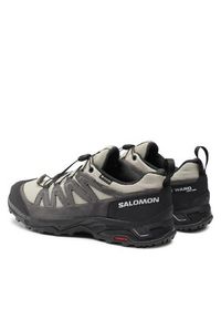 salomon - Salomon Trekkingi X Ward Leather GORE-TEX L47182100 Beżowy. Kolor: beżowy. Materiał: skóra, zamsz. Technologia: Gore-Tex. Sport: turystyka piesza