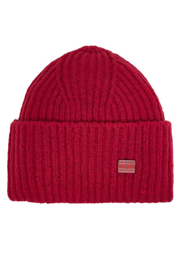 Czapka Tommy Jeans. Kolor: czerwony