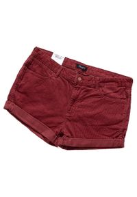 Wrangler - DAMSKIE SPODENKI WRANGLER BOYFRIEND SHORT WINE RED W29KEK47H. Materiał: sztruks #3