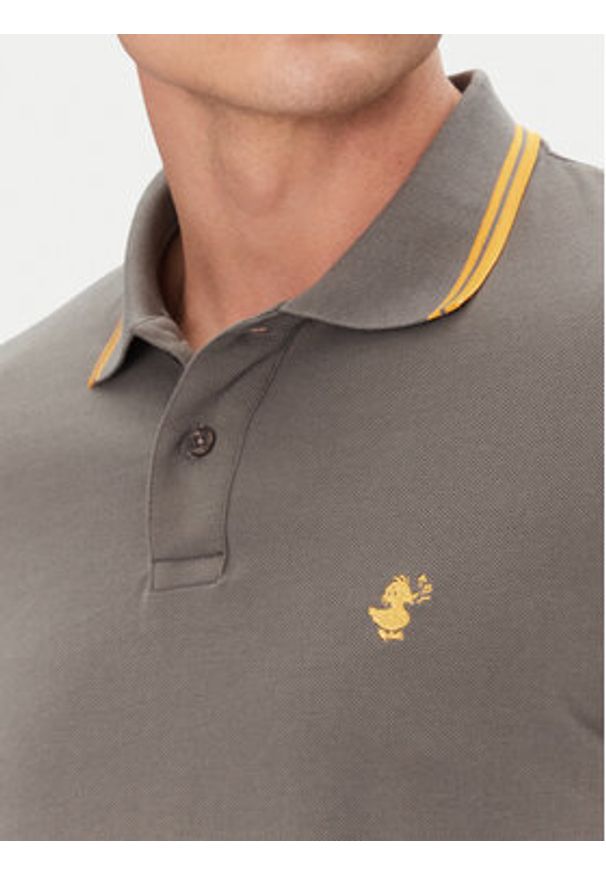 Save The Duck Polo DR0136M BATE20 Szary Regular Fit. Typ kołnierza: polo. Kolor: szary. Materiał: bawełna