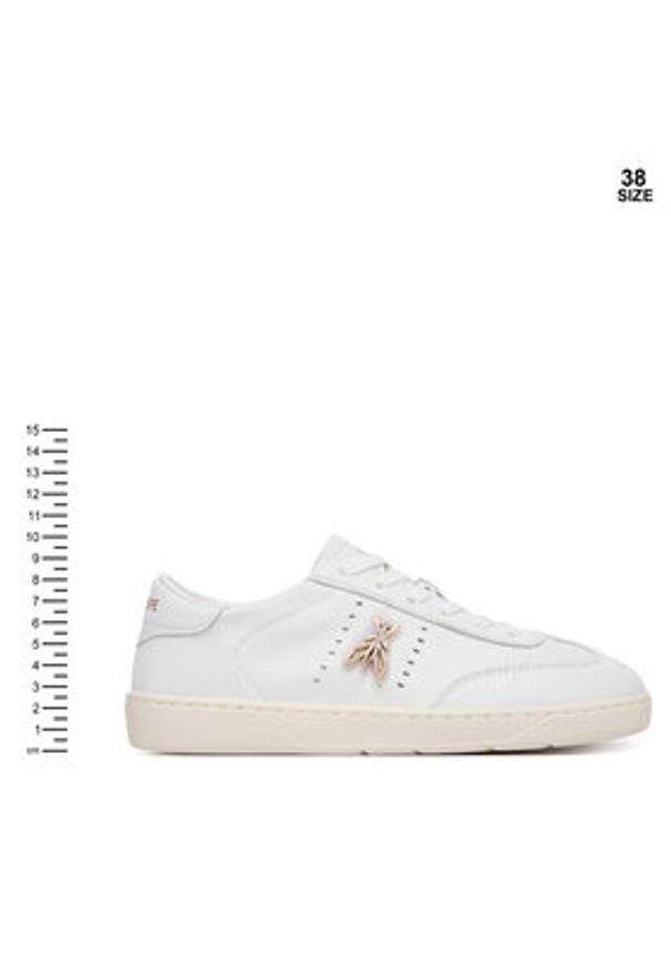 Patrizia Pepe Sneakersy PPJ361.06 Biały. Kolor: biały. Materiał: skóra