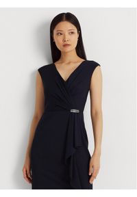 Lauren Ralph Lauren Sukienka koktajlowa 253906356001 Granatowy Regular Fit. Kolor: niebieski. Materiał: syntetyk. Styl: wizytowy #1