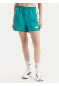 Adidas - adidas Szorty sportowe Tiro x Common Goal JL9208 Turkusowy Loose Fit. Kolor: turkusowy. Materiał: syntetyk
