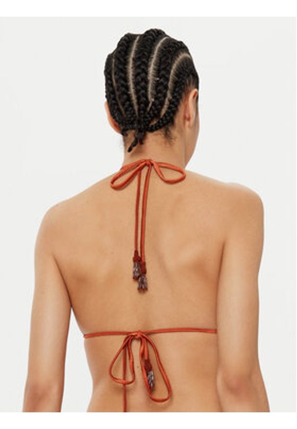 Maaji Góra od bikini Satin Umber Balmy PT3195STR037 Brązowy. Kolor: brązowy. Materiał: syntetyk