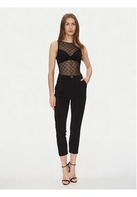 Elisabetta Franchi Body BO-020-51E2-V150 Czarny Slim Fit. Kolor: czarny. Materiał: syntetyk #5