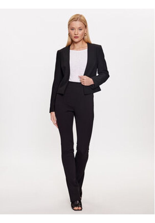 BOSS - Boss Marynarka Jamaisa 50493541 Czarny Slim Fit. Kolor: czarny. Materiał: wiskoza