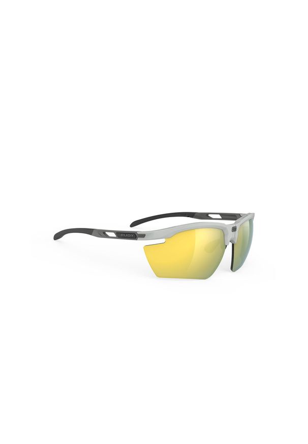 Okulary Rudy Project MAGNUS LIGHT GREY MATTE - MULTILASER YELLOW. Kolor: brązowy. Sport: turystyka piesza