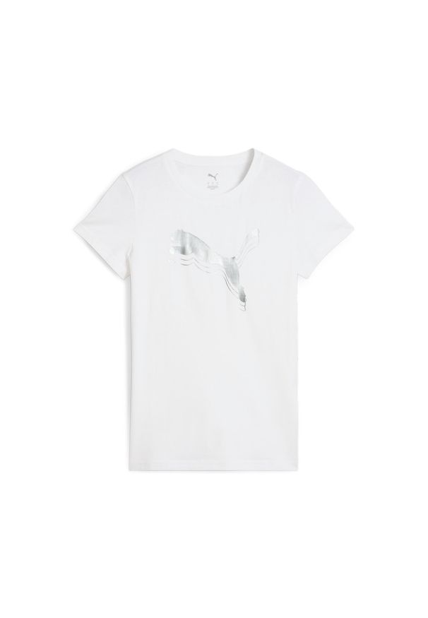 Koszulka damska Puma Ess Metallic. Kolor: biały, wielokolorowy