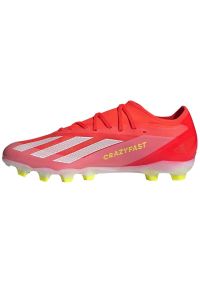 Adidas - Buty piłkarskie adidas X Crazyfast Pro Fg M IG0600 czerwone. Zapięcie: sznurówki. Kolor: czerwony. Materiał: syntetyk, guma. Sport: piłka nożna