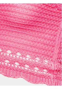 Gina Tricot Top 19542 Różowy Regular Fit. Kolor: różowy. Materiał: bawełna