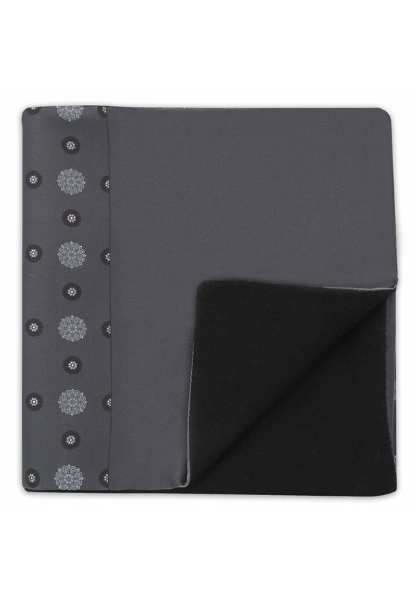 Adam Collection - Elegancki szar szal do płaszcza w geometryczny wzór L27. Materiał: wiskoza, tkanina. Wzór: geometria. Styl: elegancki