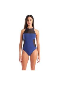 Damski kostium kąpielowy 1-częściowy Arena Mesh Panels. Kolor: niebieski. Materiał: mesh #1
