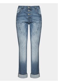 Please Jeansy P0VVBQ2W6E Niebieski Cropped Fit. Kolor: niebieski #6
