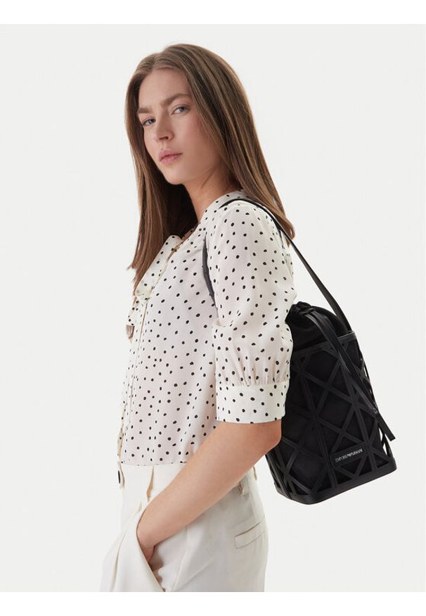 Emporio Armani Torebka EW004819 AF25756 MC012 Czarny. Kolor: czarny. Materiał: skórzane