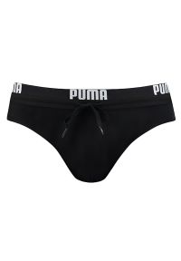 Puma - Czarne kąpielówki męskie PUMA. Kolor: czarny. Materiał: poliamid #1