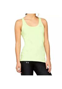 Koszulka bez rękawów damska Under Armour Racer Tank. Kolor: zielony, żółty, wielokolorowy. Długość rękawa: bez rękawów. Sport: fitness