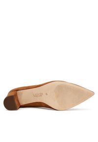 Lauren Ralph Lauren - LAUREN RALPH LAUREN Czółenka Kingad 802967743002 Brązowy. Kolor: brązowy. Materiał: skóra, zamsz #4