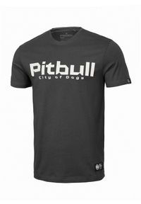 PITBULL - Koszulka męska Pitbull City Of Dogs. Kolor: szary