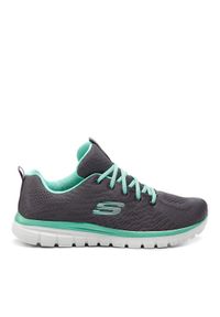 skechers - Skechers Sneakersy Get Connected 12615/CCGR Szary. Kolor: szary. Materiał: materiał