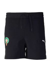 Szorty Puma. Kolor: czarny, zielony, wielokolorowy. Sport: piłka nożna