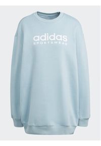 Adidas - adidas Bluza ALL SZN Fleece Graphic IL3248 Błękitny Loose Fit. Kolor: niebieski. Materiał: bawełna #5