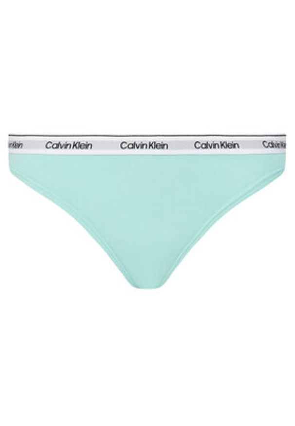 Calvin Klein Underwear Komplet 3 par stringów 000QD5209E Kolorowy. Materiał: bawełna. Wzór: kolorowy